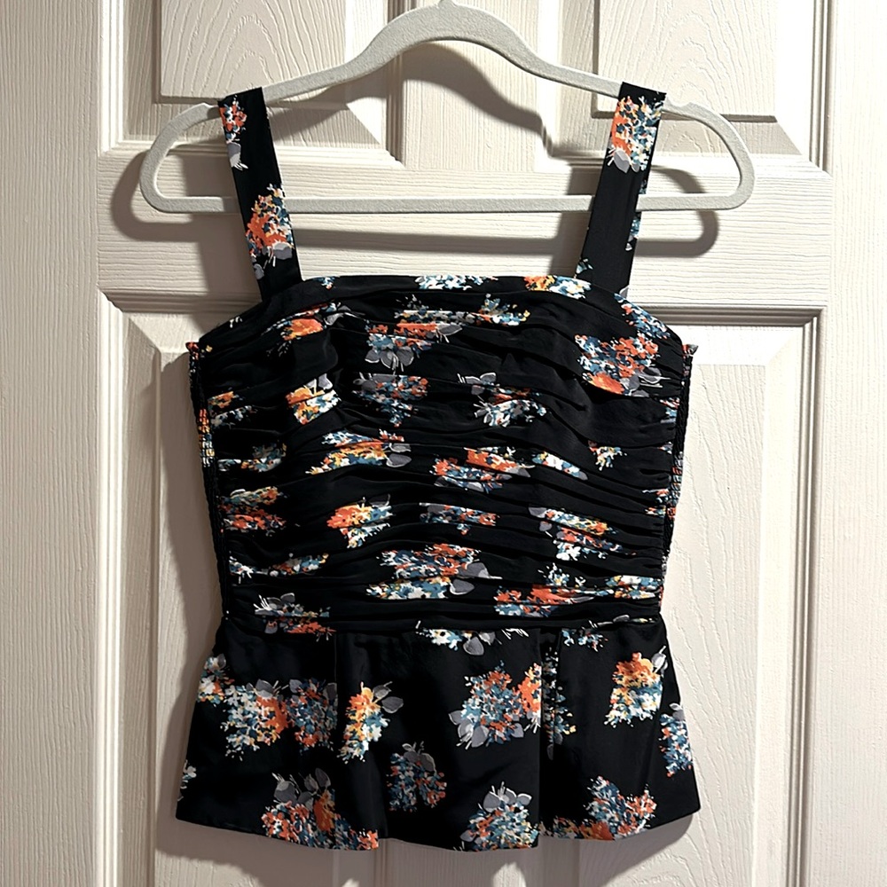 Vintage Neiman Marcus designer silk peplum top